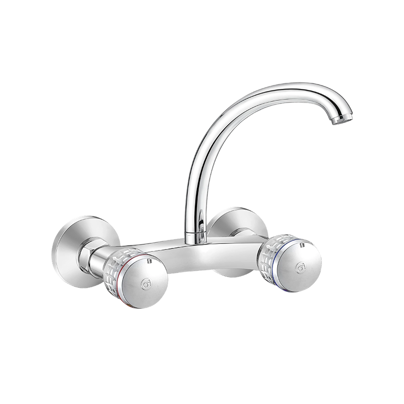 Double-Handle Hot And Cold Water Faucet