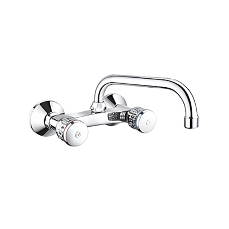Double-Handle Hot And Cold Water Faucet