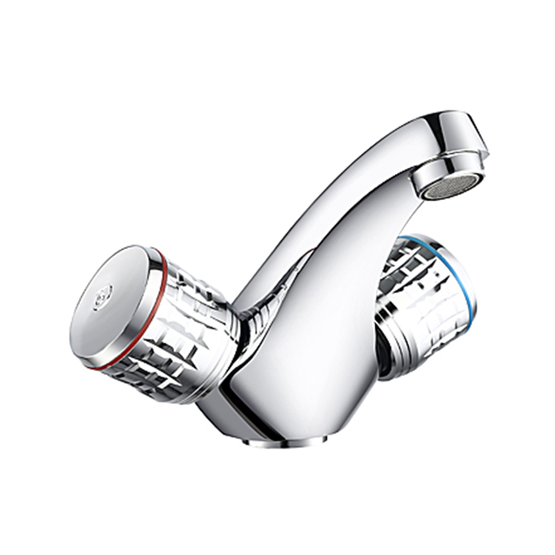 Double-Handle Hot And Cold Water Faucet