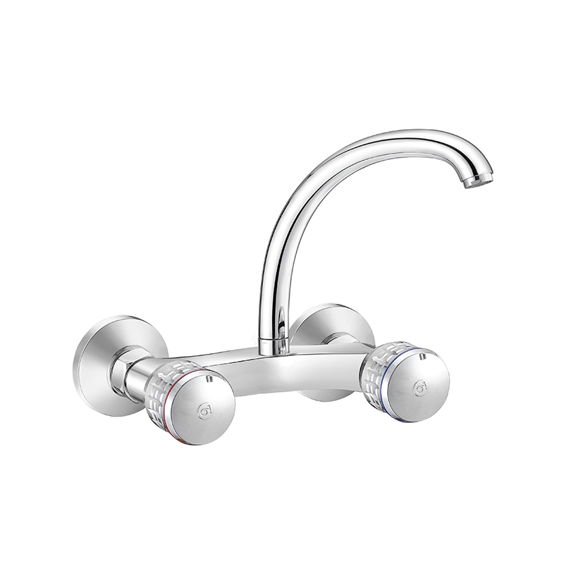 Double-Handle Hot And Cold Water Faucet