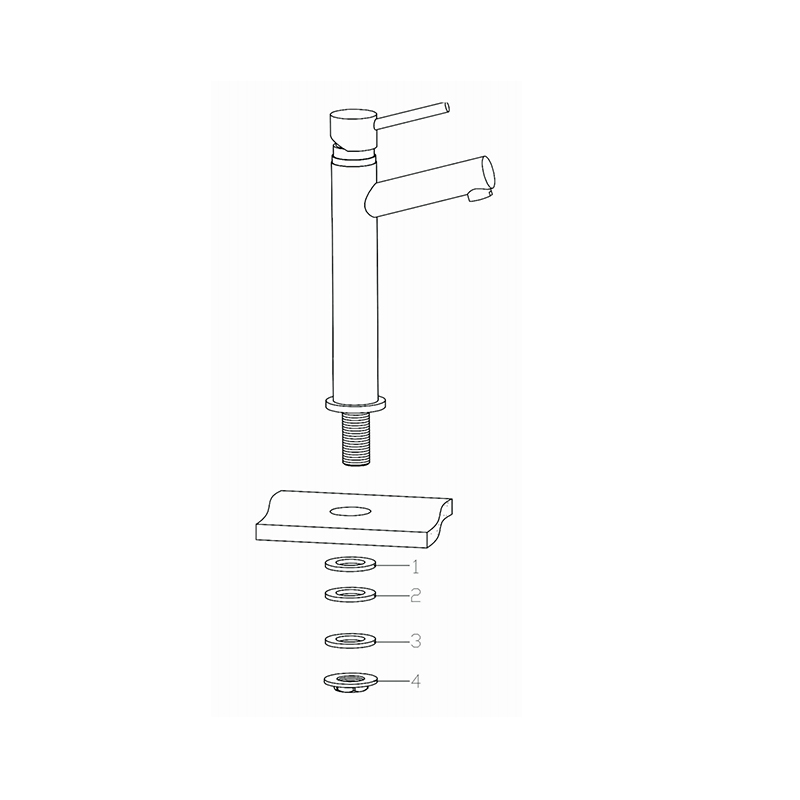 Single-Handle Cold Water Basin Faucet