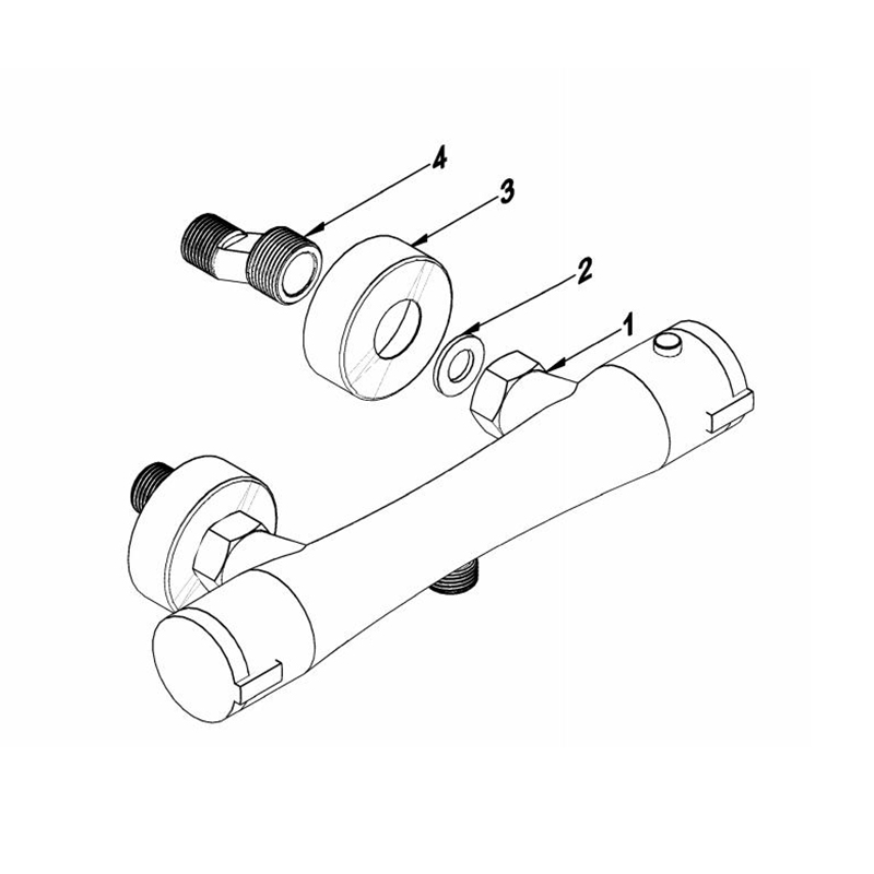 Thermostatic Shower Column Faucet