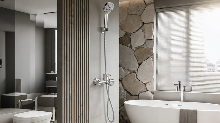 Complete set of shower head.