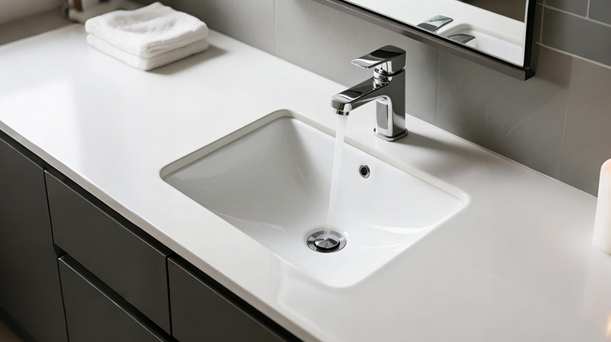 Single-Handle Bathroom Sink Faucet