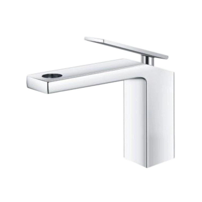 Slim Geometric Bathroom Washbasin Faucet