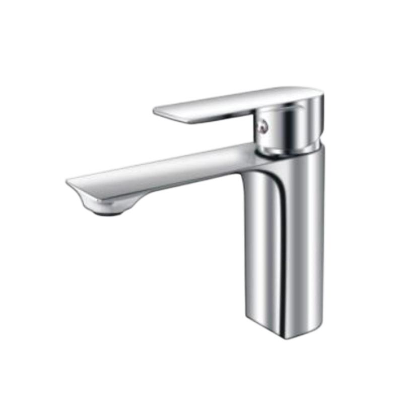 Brass Chrome-Plated High-Mounted Washbasin Faucet