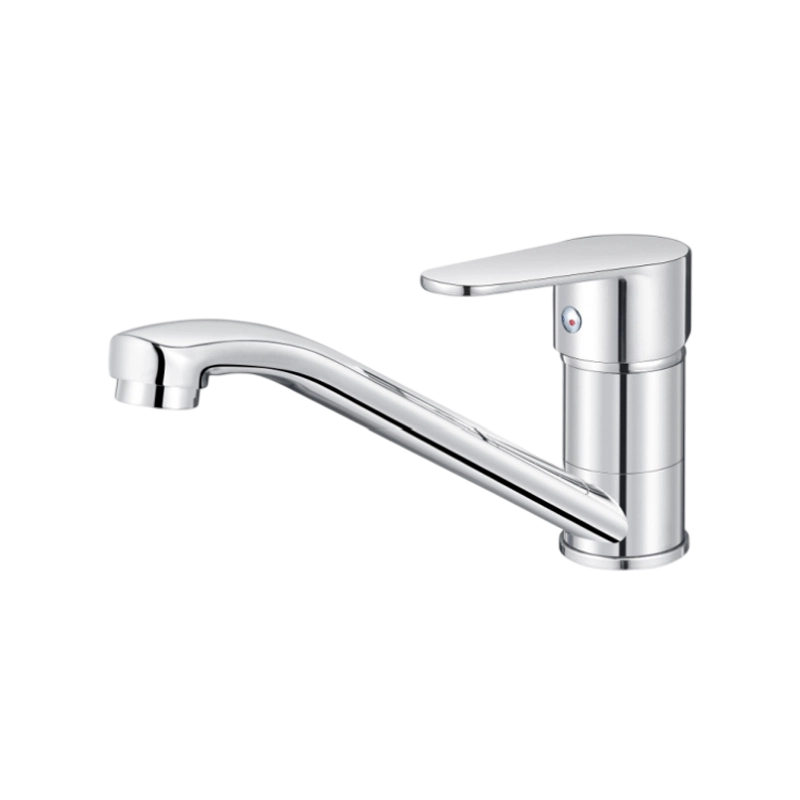 Rotatable Extended High-Arc Water Outlet Vertical Kitchen Faucet
