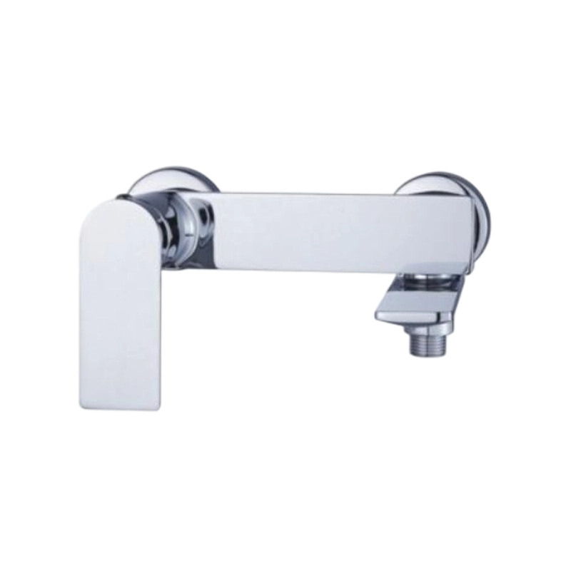 Heavy-Duty Chrome-Plated Single-Bar Wall-Mounted Bathtub Filler