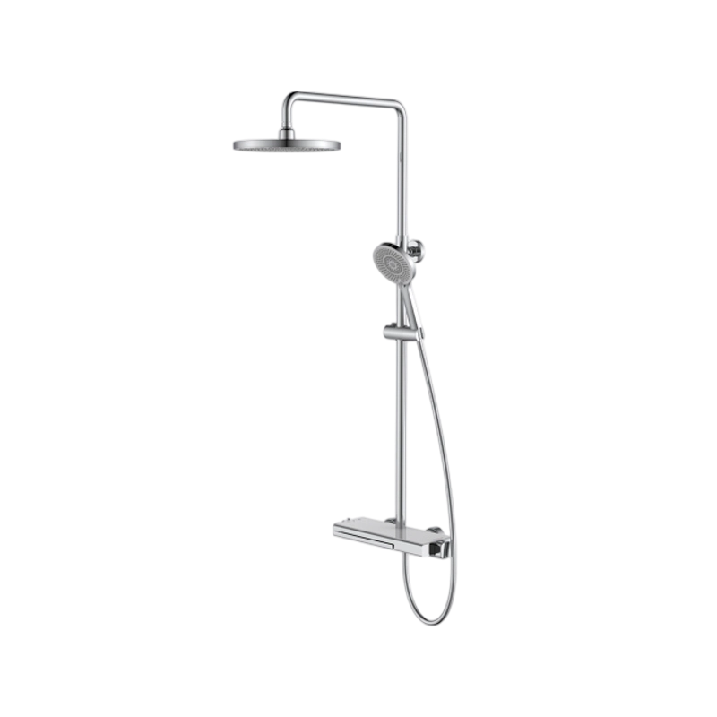 Single-Bar Thermostatic Bathtub Shower Column Set