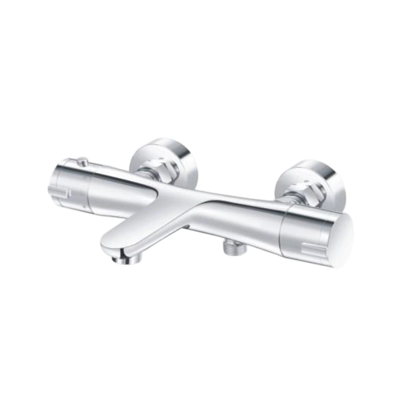 Slim Straight-Tube Thermostatic Shower Faucet