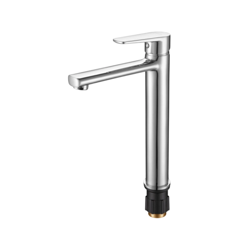 Single-Handle High-Mounted Brass Basin Faucet