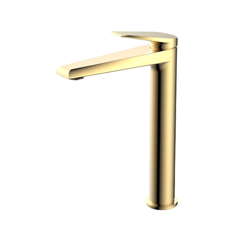 Single-Handle High-Mounted Brass Basin Faucet