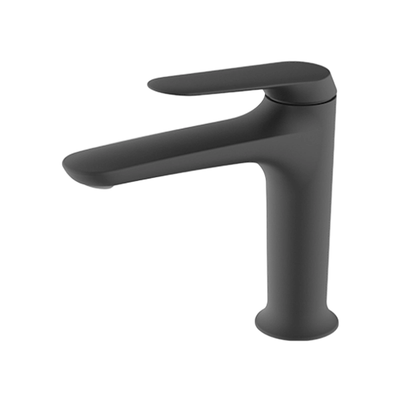 Single-Handle Streamlined Brass Mixed Basin Faucet