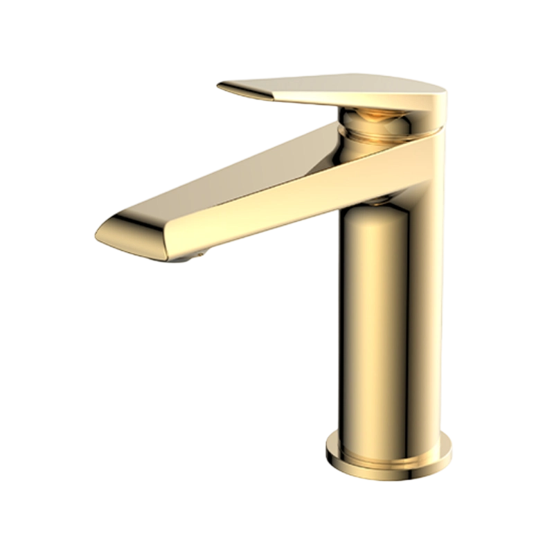 Single-Handle Streamlined Brass Mixed Basin Faucet