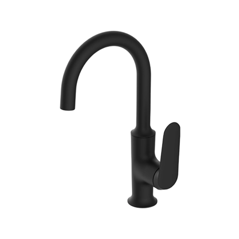 Countertop High-Curve Brass Basin Faucet