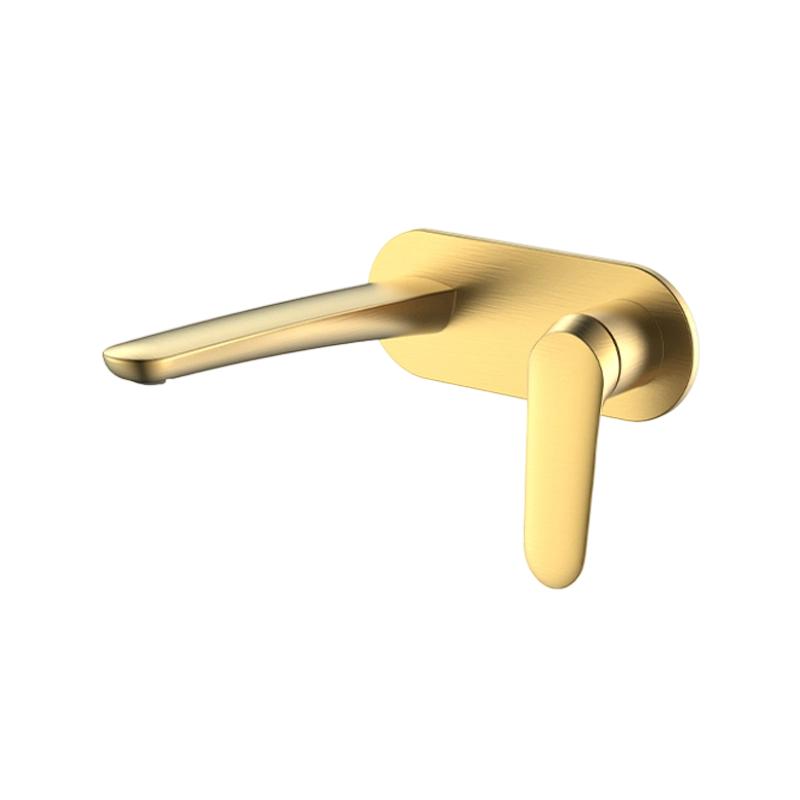 Wall-Mounted Brass Basin Faucet