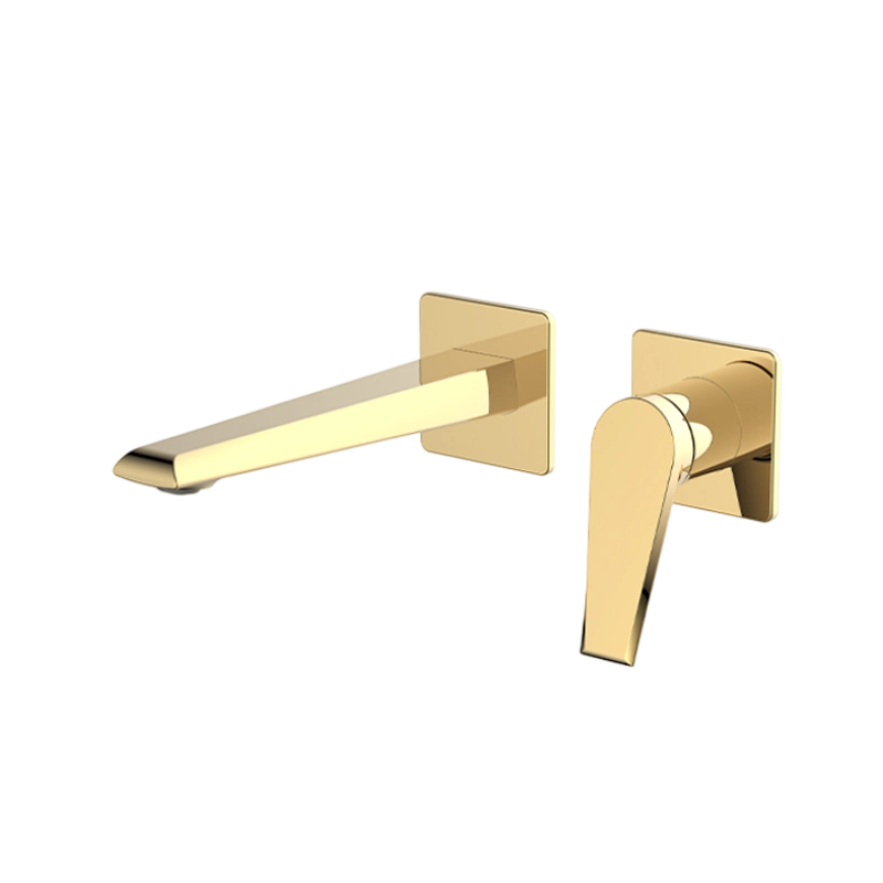 Wall-Mounted Brass Basin Faucet