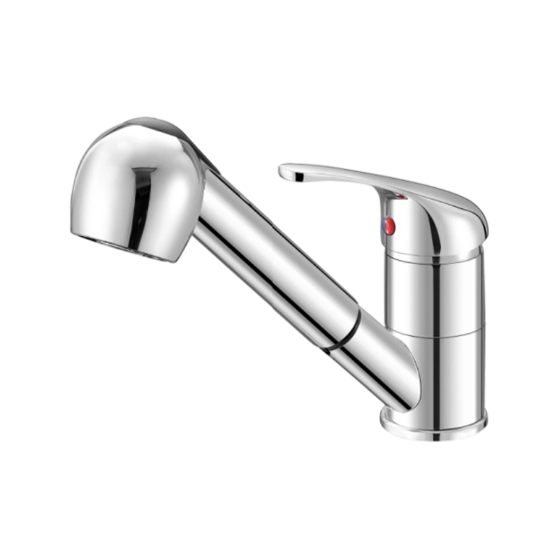 Pull-Out Kitchen Faucet With Retractable Nozzle